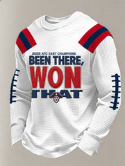 Men's Been There, Won That Gift For Football Fans Casual Waffle Long Sleeve T-Shirt