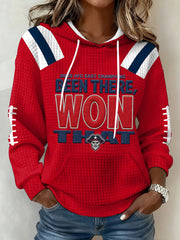Women's Been There, Won That Gift For Football Fans Casual Waffle Hoodie