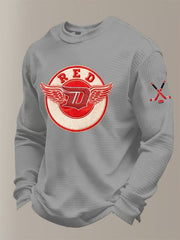 Men's Hockey Waffle Printed Sweatshirt