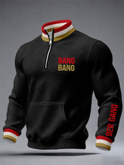 Men's American Football Zip-Up Top
