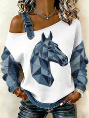 Women's Horse Art Top