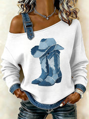 Women's Cowgirl Art Top