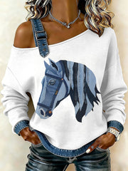 Women's Horse Art Top