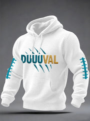Men's DUUUVAL Football Fans Gameday Casual Checkered Cotton Hoodie