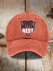 Unisex Good Better Best Print Football Fans Gameday Hat