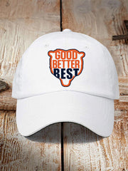 Unisex Good Better Best Print Football Fans Gameday Hat