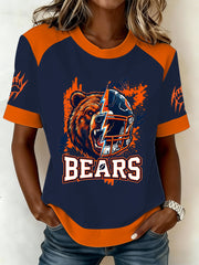 Women's Good Better Best Print Football Fans Gameday Casual T-shirts