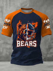 Men's Good Better Best Print Football Fans Gameday Casual Short Sleeve T-shirt