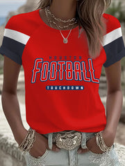 Women's American football T-shirt