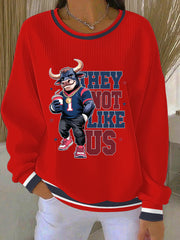 Women's American football sweatshirt