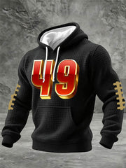 Men's American Football Printed Casual Hoodie