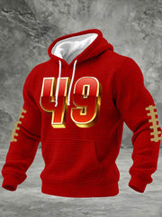 Men's American Football Printed Casual Hoodie