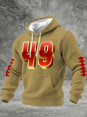 Men's American Football Printed Casual Hoodie