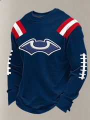 Men's Football Fans Gameday Casual Waffle Sweatshirt