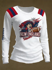 Women's Football Fans Gameday Casual Long Sleeve T-Shirt