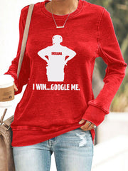 Women's college American football sweatshirt