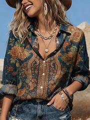 Women's Western Pattern Print Shirts