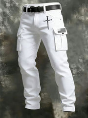 Men's Cross Print Casual Pants