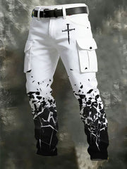 Men's Cross Print Casual Pants