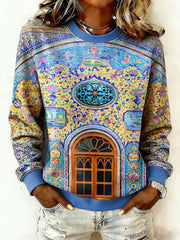 Women's palace architecture Persian art sweatshirts