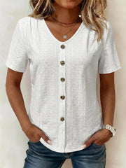 Women's Casual Elegant Short-Sleeve Lace Top