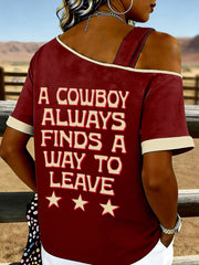 Women's Vintage Choosin' Texas Print Top