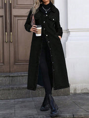 Women's Stylish Long Denim Jacket
