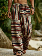 Men's Abstract Geometric Art Print Casual Pants