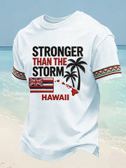 Men's Hawaii Stronger Than The Storm Print Tee