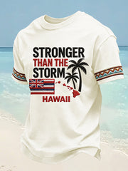 Men's Hawaii Stronger Than The Storm Print Tee