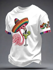 Men's Mexico Art Cinco De Mayo Printed T-shirt