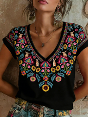 Women's Cinco De Mayo Printed short-sleeved T-shirt