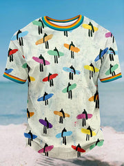 Men's Surf Art Print T-Shirts