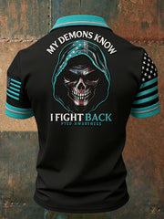 Men's PTSD Awareness Veteran Printed Casual Tops