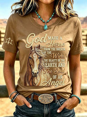 Women's Western Faith & Horse Short-sleeved T-shirt