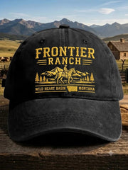 Unisex Vintage Western Style Printed Cap