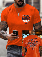 Men's Good Better Best Print Gift For Football Fans Gameday Casual Tee