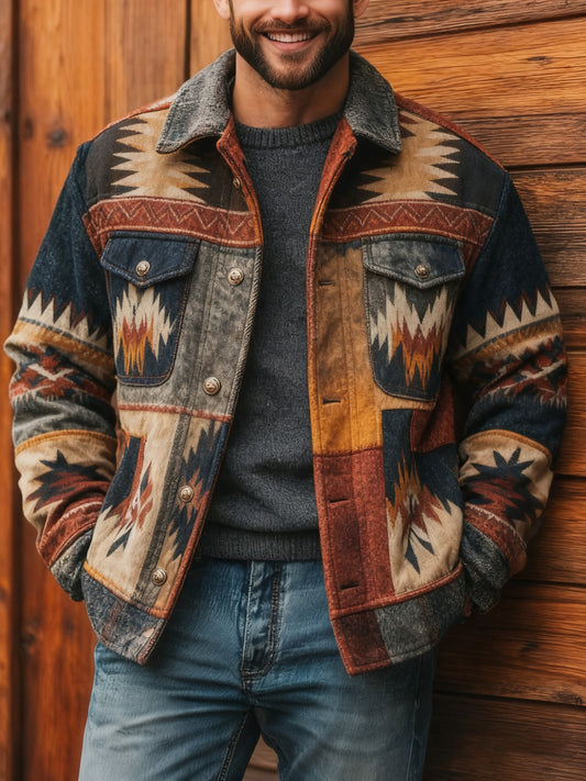 Men's Vintage Western Casual Jacket