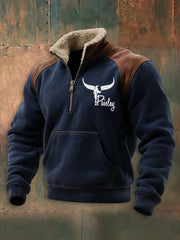 Men's Vintage Western Paisley Printed Casual Sweatshirt