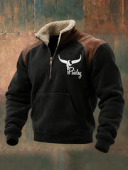 Men's Vintage Western Paisley Printed Casual Sweatshirt