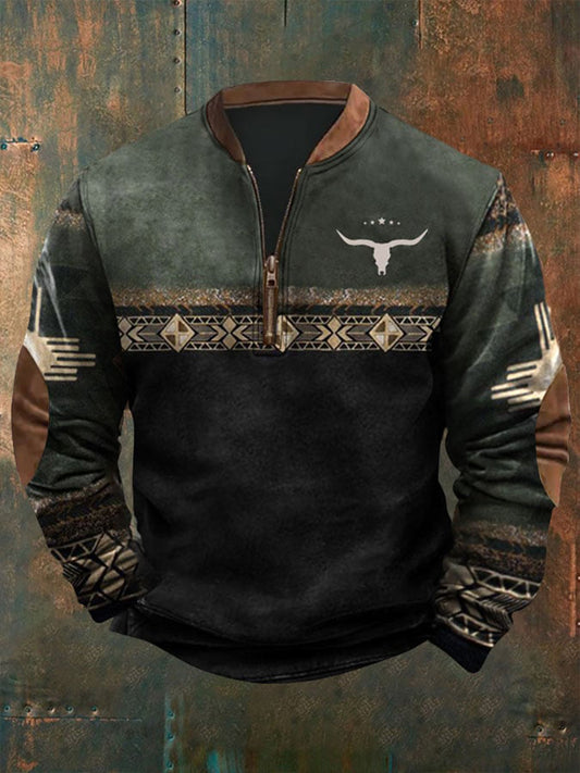 Men's Western-style sweatshirt