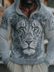 Men's Retro Tiger Print Casual Top