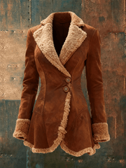 Women's Retro Plush Casual Jacket