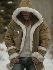 Men's Western Plush Cardigan