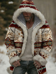 Men's Western Plush Cardigan