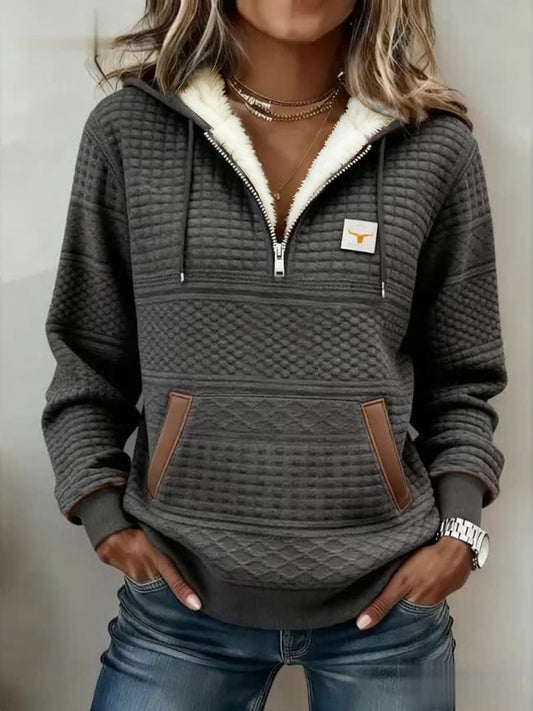 Women's Retro Western Fleece Sweatshirt