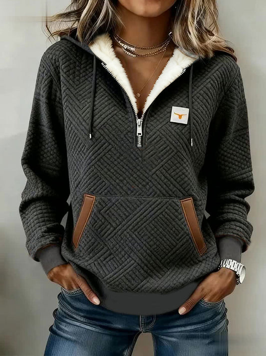Women's Retro Western Fleece Sweatshirt