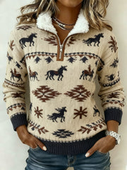 Women's Vintage Printed Sweatshirt