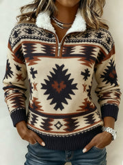 Women's Vintage Printed Sweatshirt