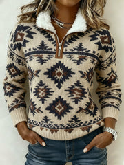 Women's Vintage Printed Sweatshirt